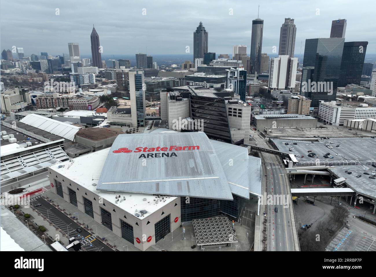 State farm arena atlanta aerial hi-res stock photography and images - Alamy