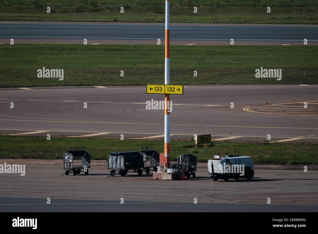 Helsinki / Finland SEPTEMBER 7, 2023 Airport apron, runway and