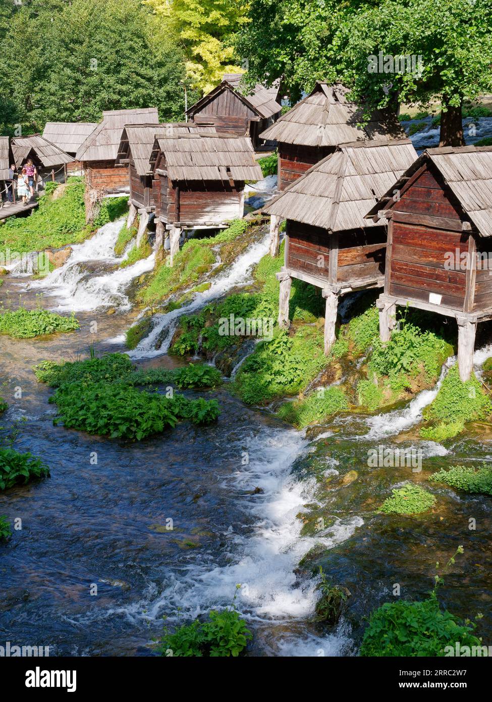 Mlinčići watermills in Jajce, Bosnia and Herzegovina, September 06, 2023 Stock Photo