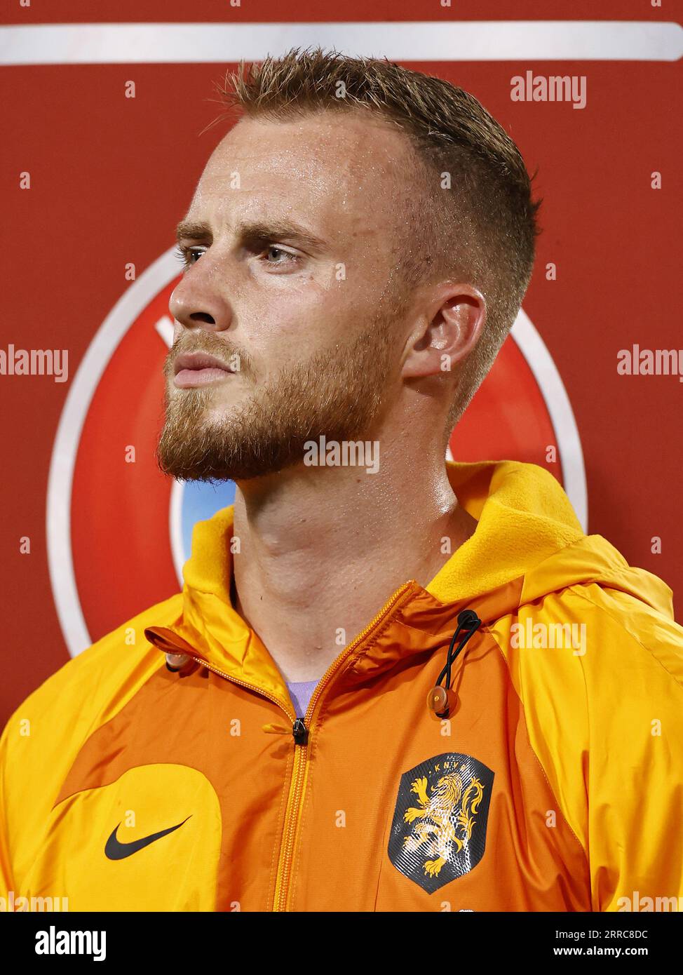 EINDHOVEN - Holland goalkeeper Mark Fleken during the European Championship Qualifying match in group B between the Netherlands and Greece at the Phillips stadium on September 7, 2023 in Eindhoven, the Netherlands. ANP MAURICE VAN STEEN Stock Photo