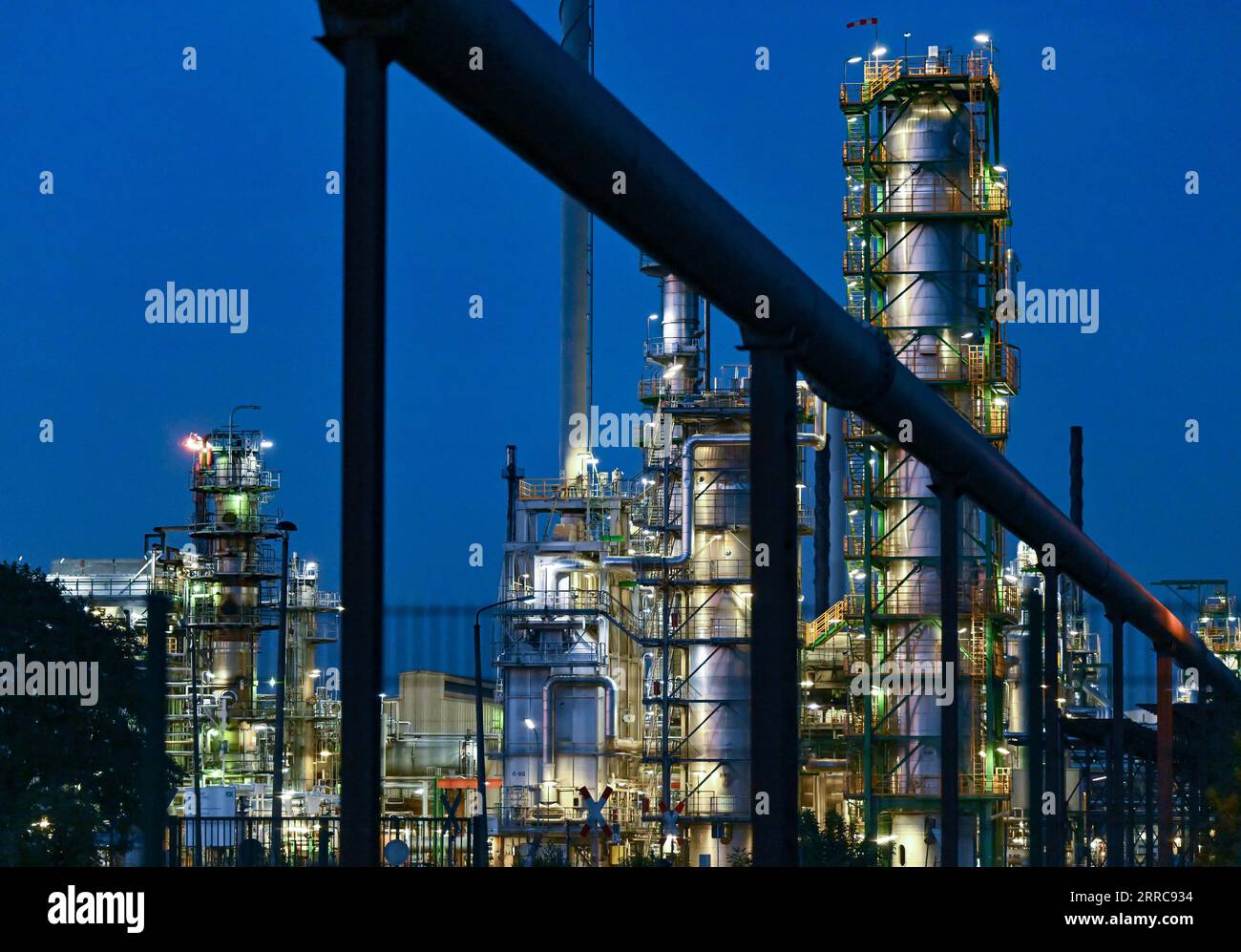 07 September 2023 Brandenburg Schwedt Oder Crude Oil Processing 