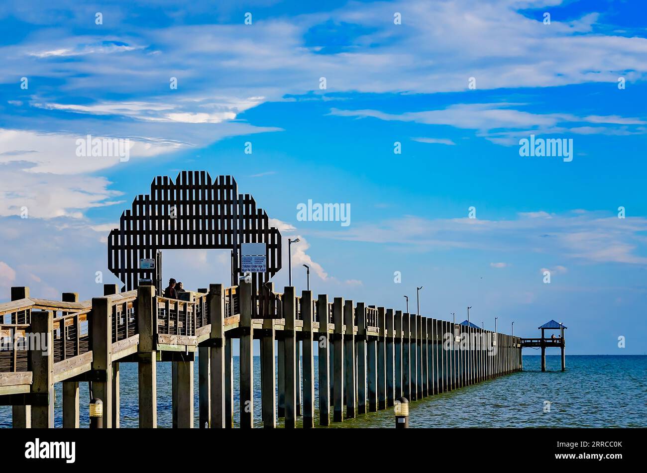 Pascagoula Pier is pictured at Beach Park on Pascagoula Beach, Sept. 2