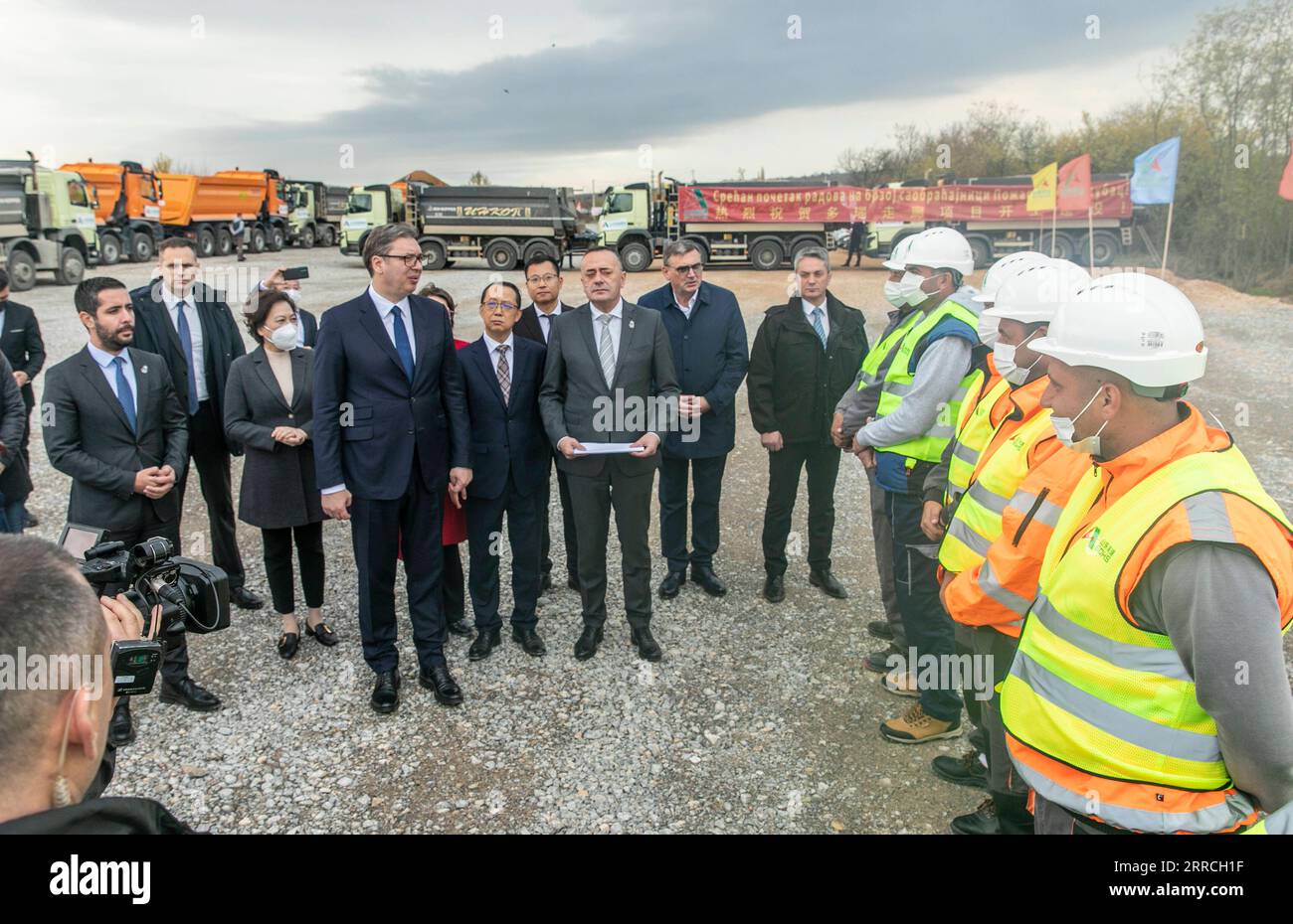 211106 -- POZAREVAC, Nov. 6, 2021 -- Serbian President Aleksandar Vucic ...