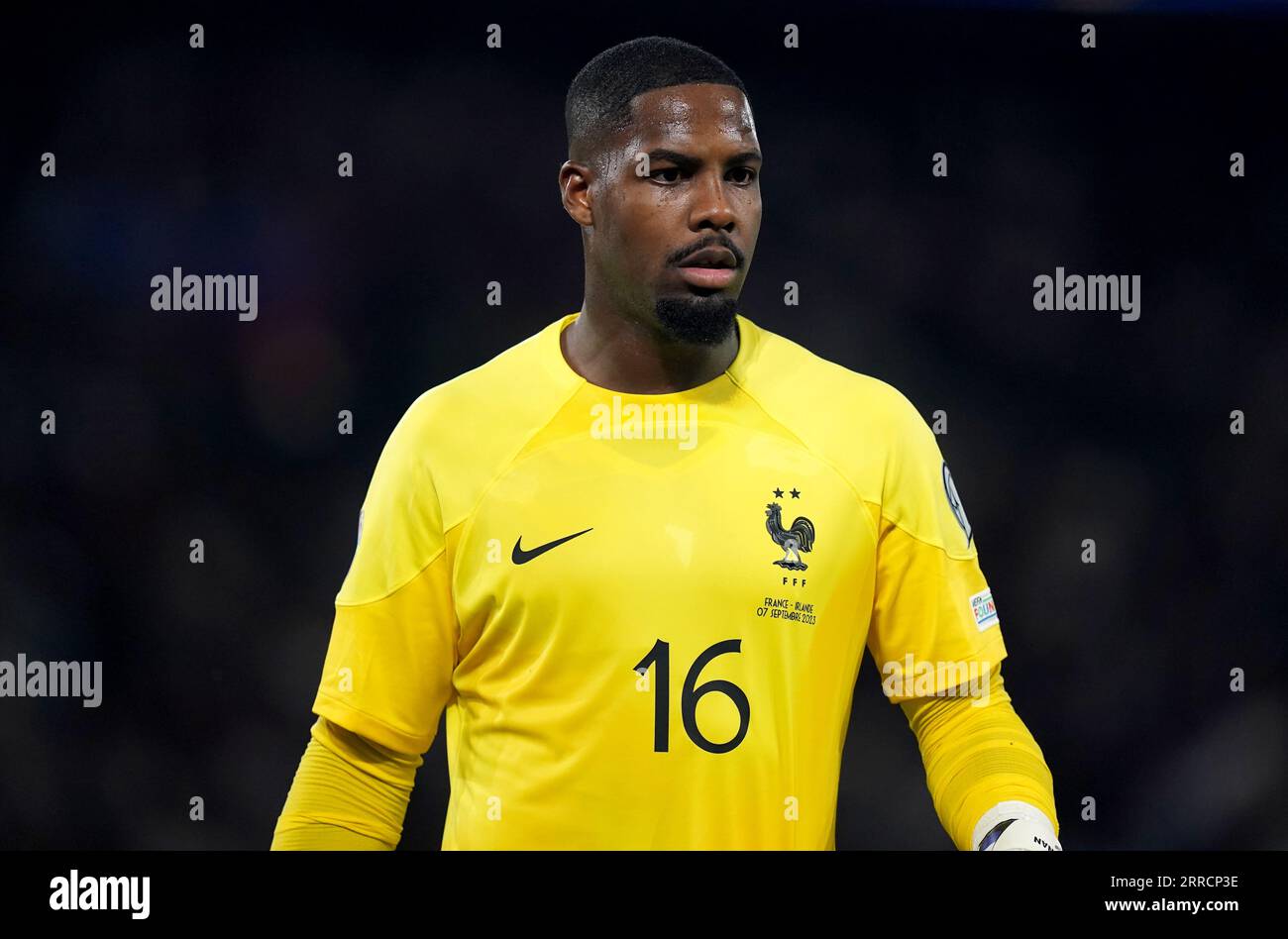 France goalkeeper Mike Maignan during the UEFA Euro 2024 Qualifying