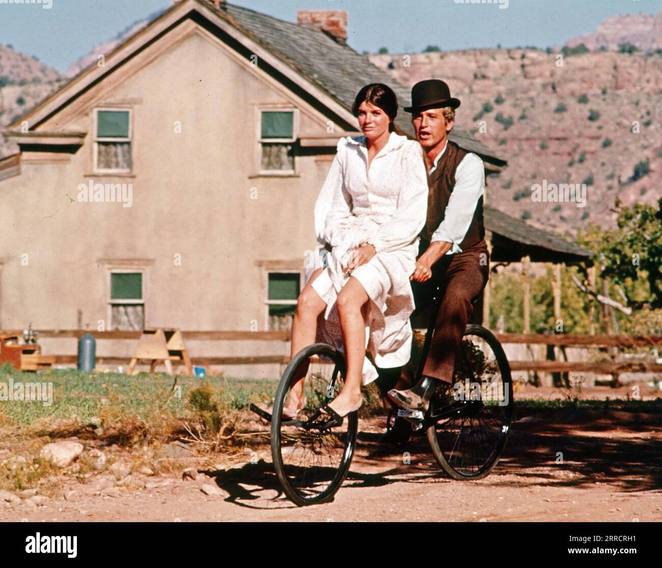 BUTCH CASSIDY AND THE SUNDANCE KID 1969 20th Century Fox film with Paul Newman and Katherine Ross Stock Photo