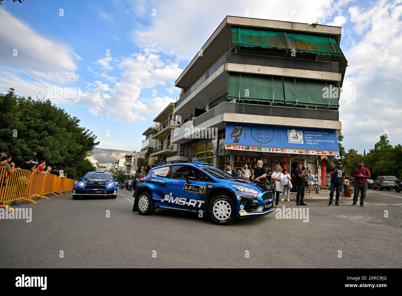 Athens, Lamia, Greece. 07th Sep, 2023. Adrien Fourmaux (Fra)and Alexandre  Coria (Fra) Of Team M-Sport Ford World Rally Team, Ford Fiesta Mk Ii,  During Fia World Rally Championship EKO Acropolis Rally Greece