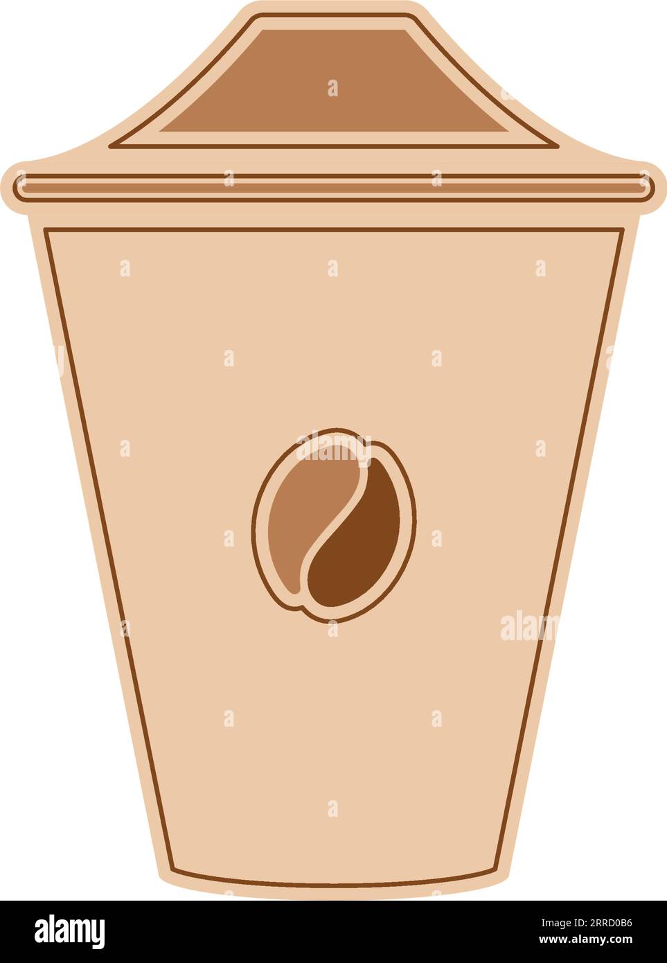 Isolated plastic cup of coffee icon Vector Stock Vector Image & Art - Alamy