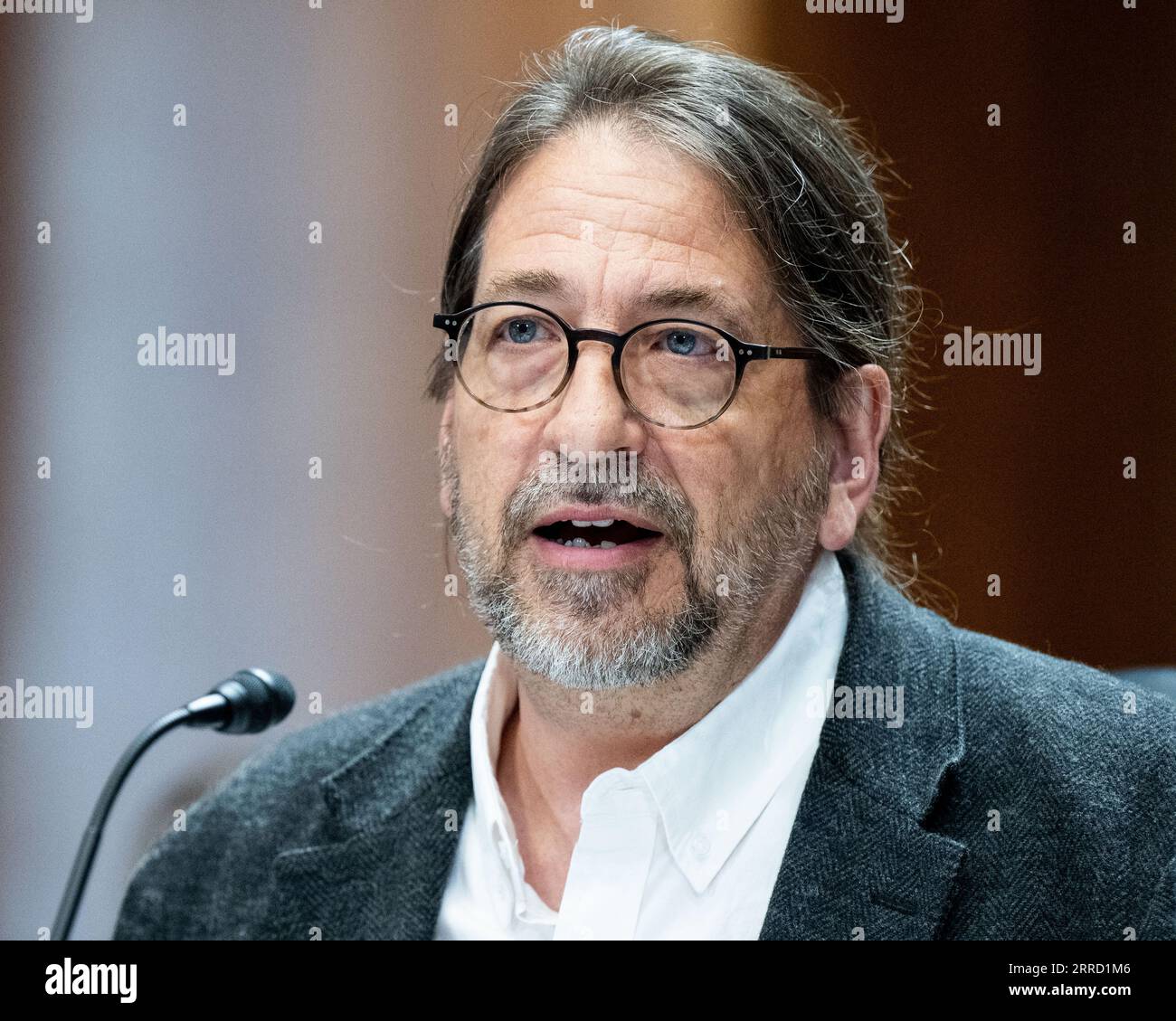 Washington, United States. 07th Sep, 2023. Rick Stevens, Associate Laboratory Director - Computing, Environment and Life Sciences (CELS), Argonne National Laboratory, speaking at the hearing of the Senate Energy and Natural Resources Committee at the U.S. Capitol. Credit: SOPA Images Limited/Alamy Live News Stock Photo