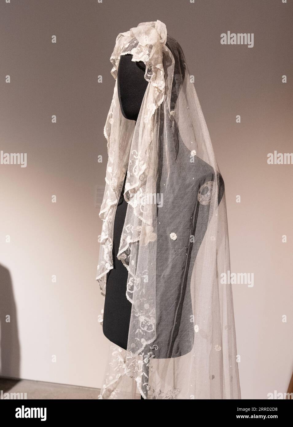 Vintage Brussels Lace Wedding Veil worn by Madonna for Vanity Fair Icon