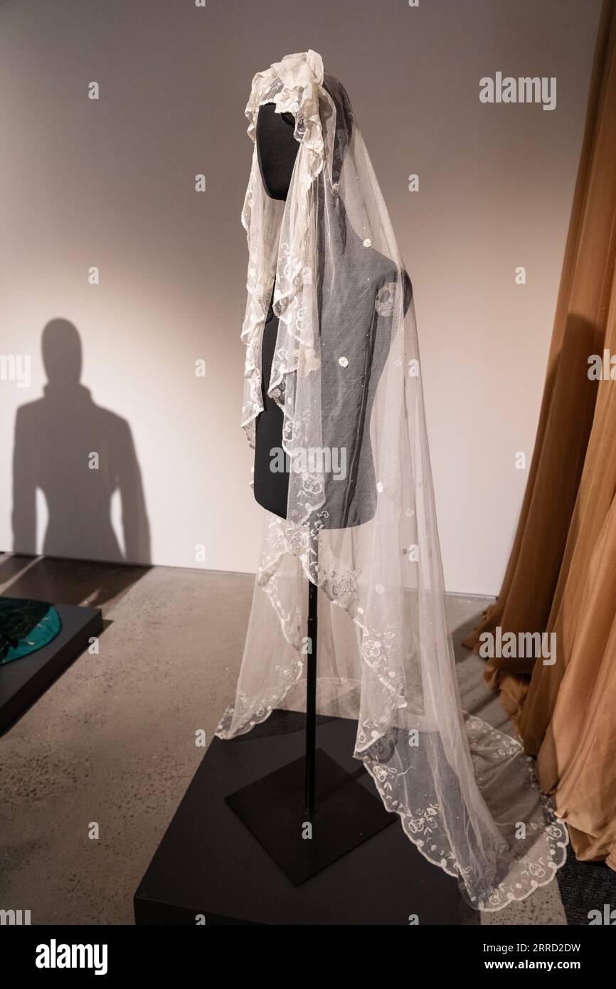 Vintage Brussels Lace Wedding Veil worn by Madonna for Vanity Fair Icon