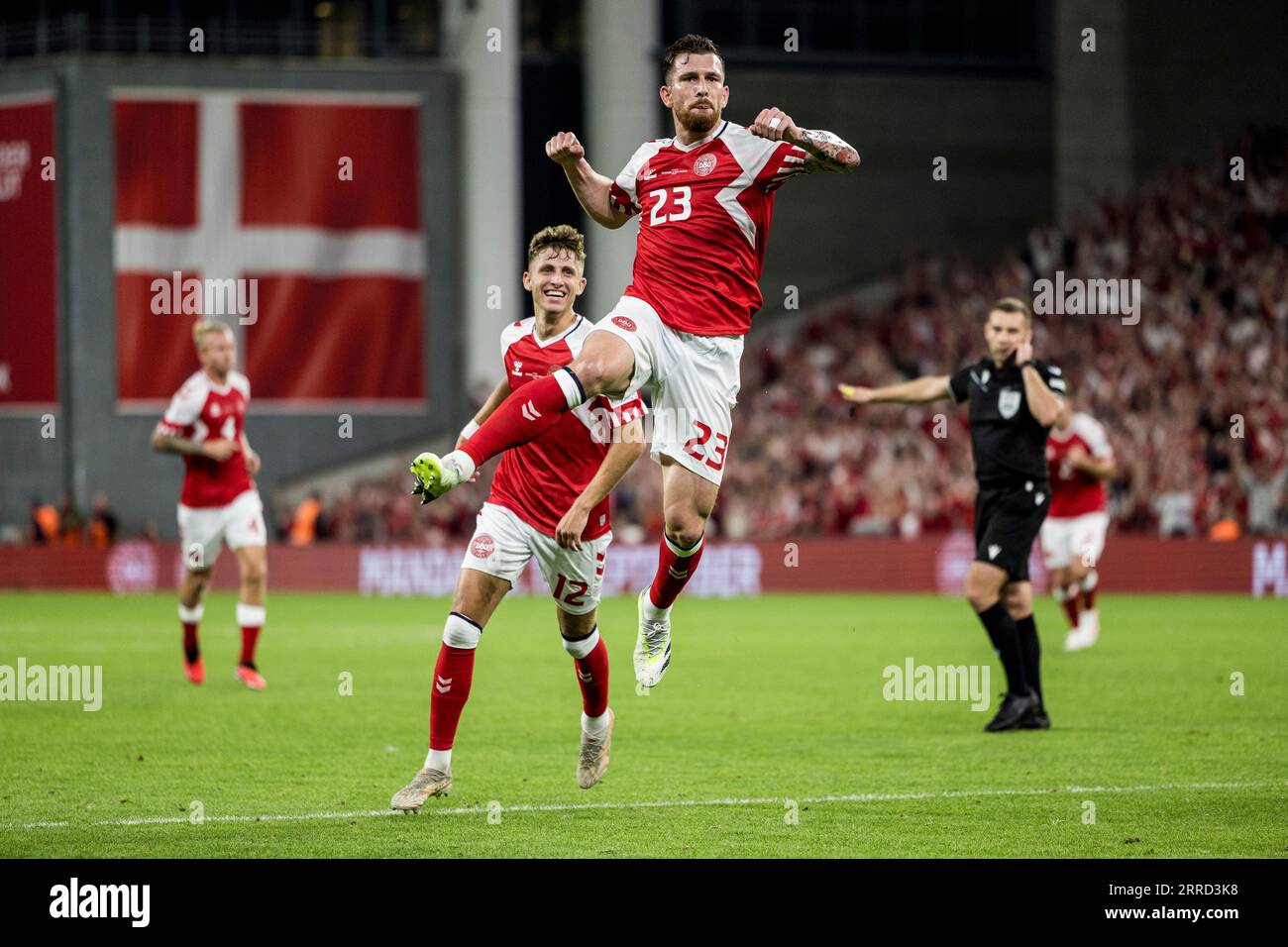 Copenhagen, Denmark. 07th Sep, 2023. PierreEmile Hojbjerg (23) of