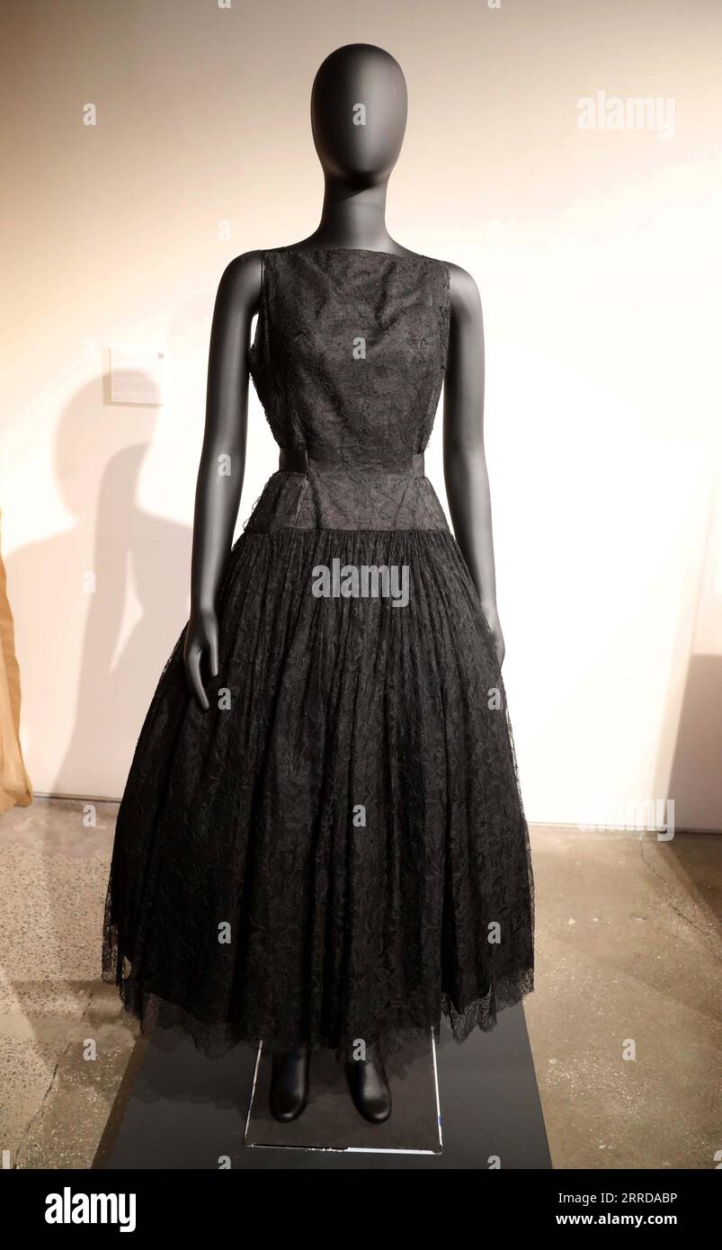 Michelle obama dress lace hi-res stock photography and images