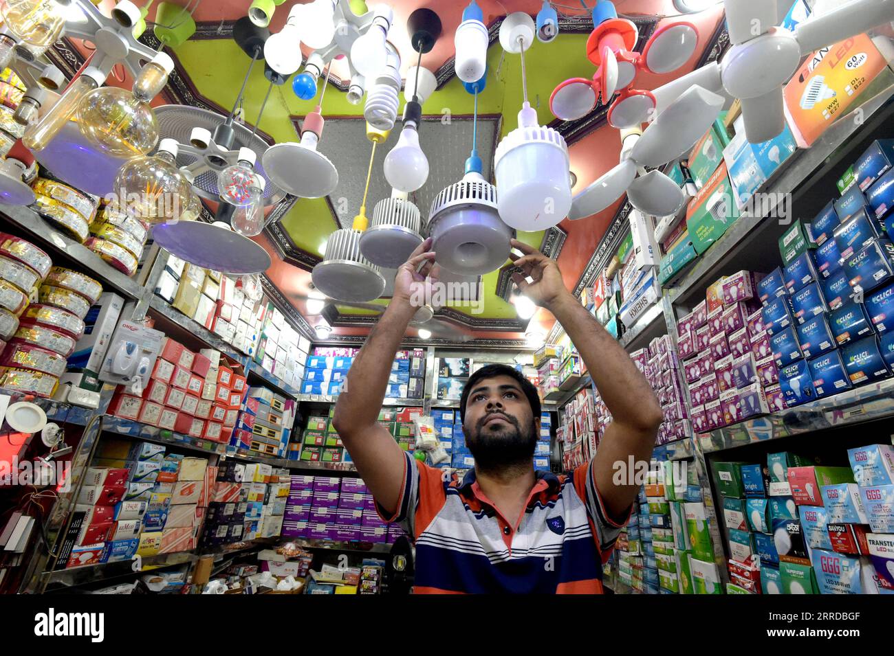 Chinese electrical appliances store hires stock photography and images