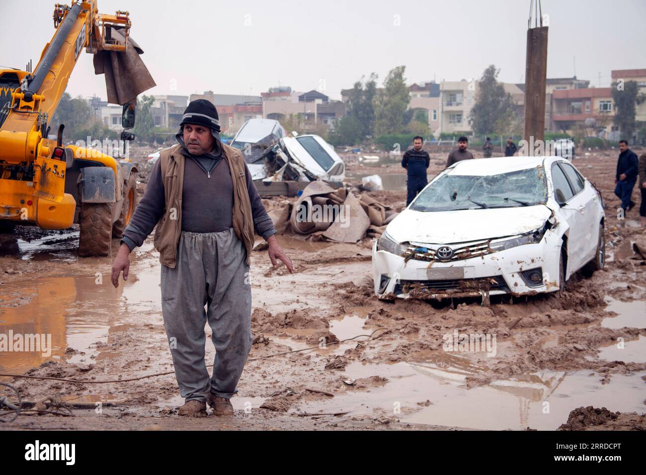 Irak, Übschwemmungen nach Unwetter in Region Erbil 211217 -- ERBIL IRAQ
