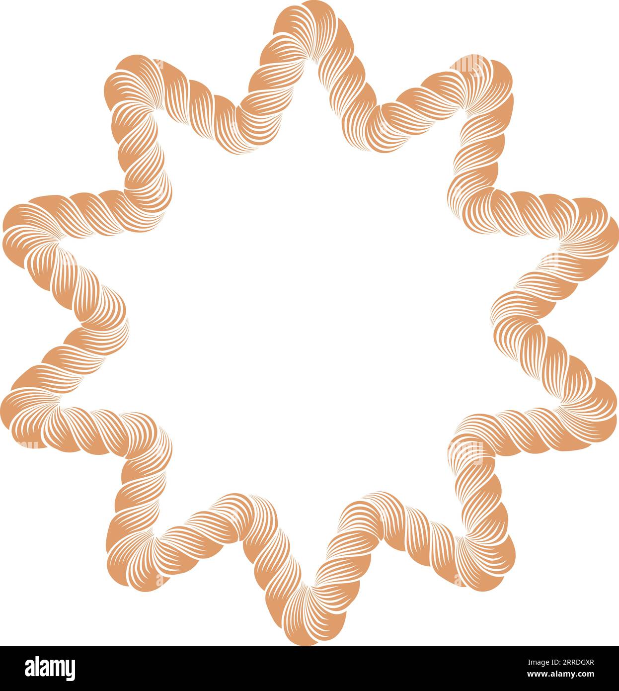 rope multi star frame Stock Vector Image & Art - Alamy