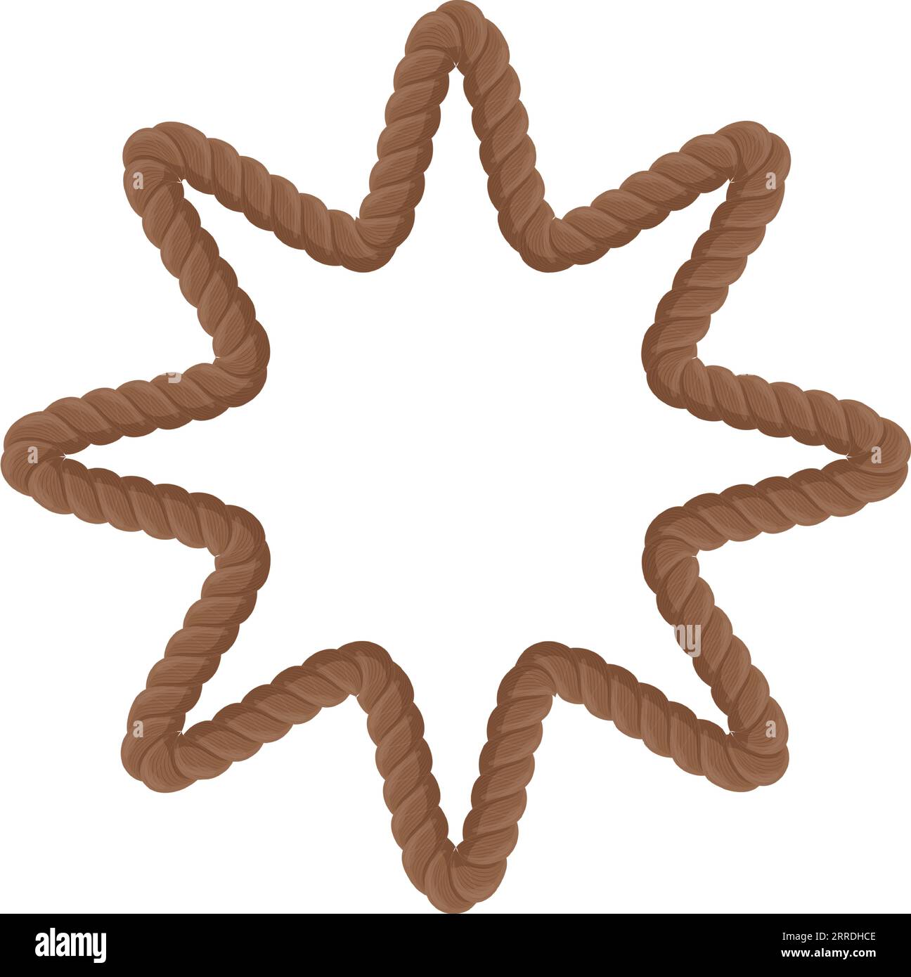 brown rope multi star frame Stock Vector Image & Art - Alamy