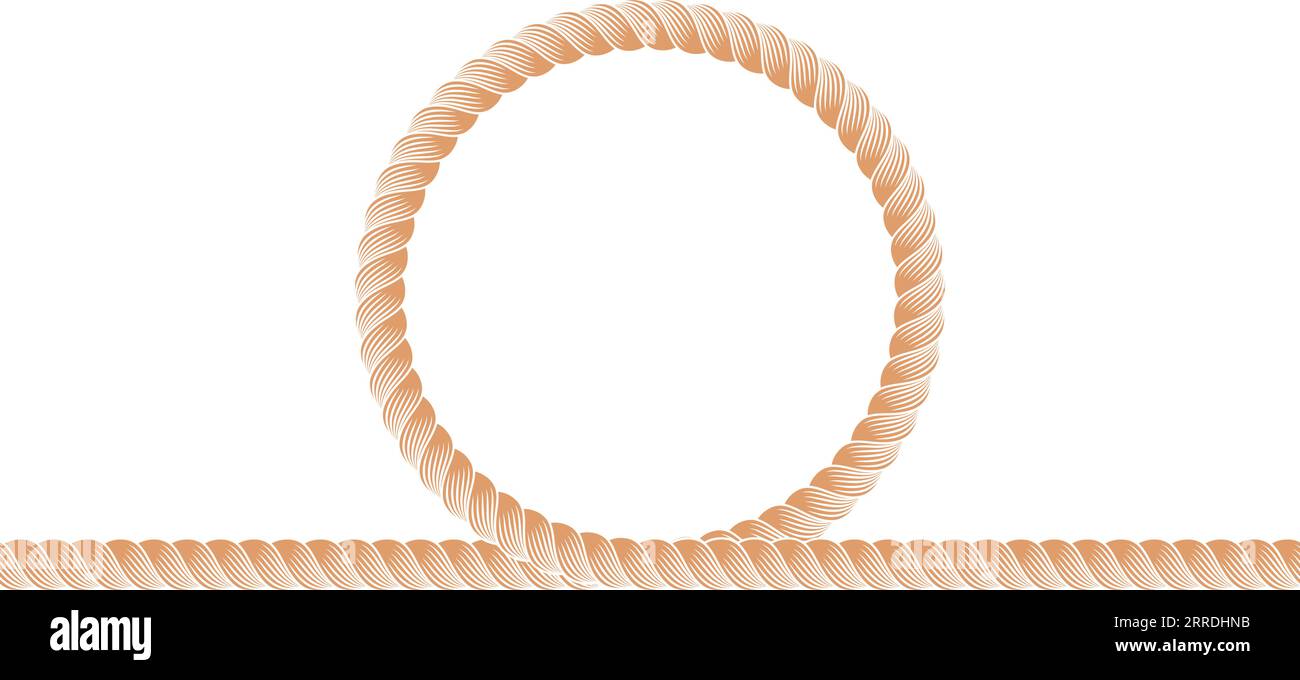 rope noose line border Stock Vector Image & Art - Alamy
