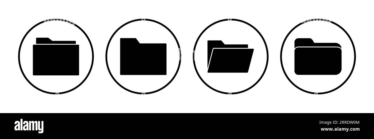 Folder icon vector. document folder icon Stock Vector Image & Art - Alamy