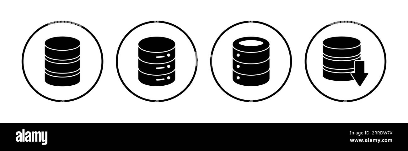 Database icon Stock Vector Images - Alamy