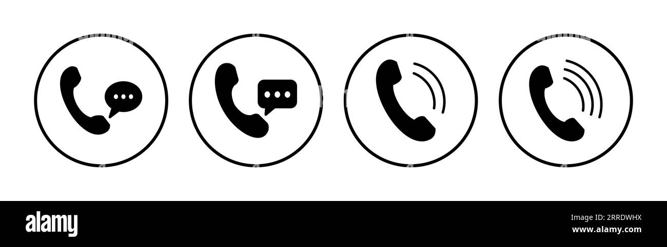 Call icon vector. phone icon vector Stock Vector Image & Art - Alamy