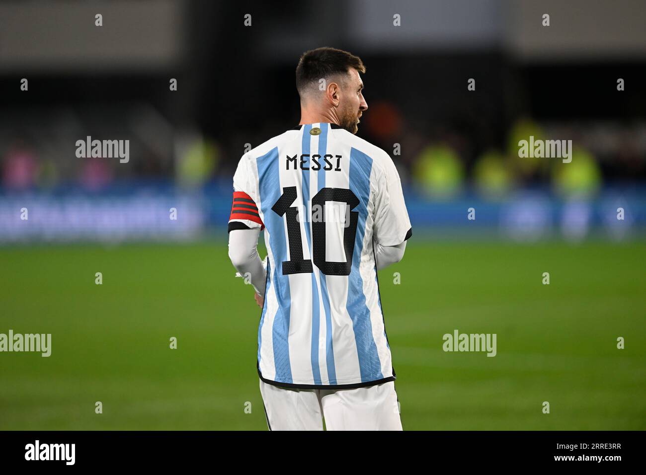 Buenos Aires, Argentina. 07th Sep, 2023. BUENOS AIRES, ARGENTINA - SEPTEMBER 07: Lionel Messi of Argentina during the FIFA World Cup 2026 Qualifier match round 1 between Argentina and Ecuador at Estadio Mas Monumental Antonio Vespucio Liberti on September 07, 2023 in Buenos Aires, Argentina. (Photo by Diego Halisz/SFSI) Credit: Sebo47/Alamy Live News Stock Photo