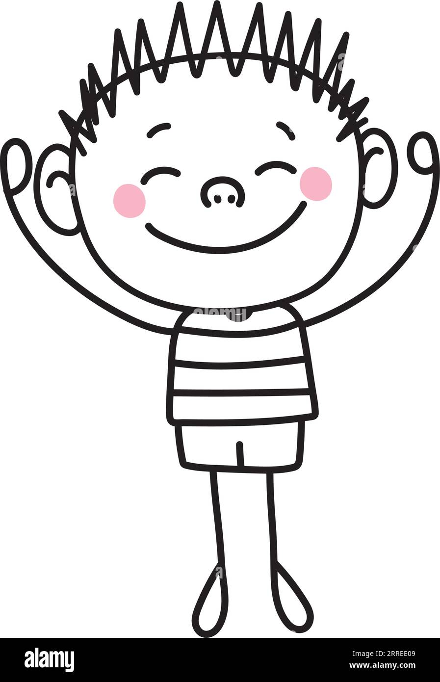 happy little boy doodle icon Stock Vector Image & Art - Alamy
