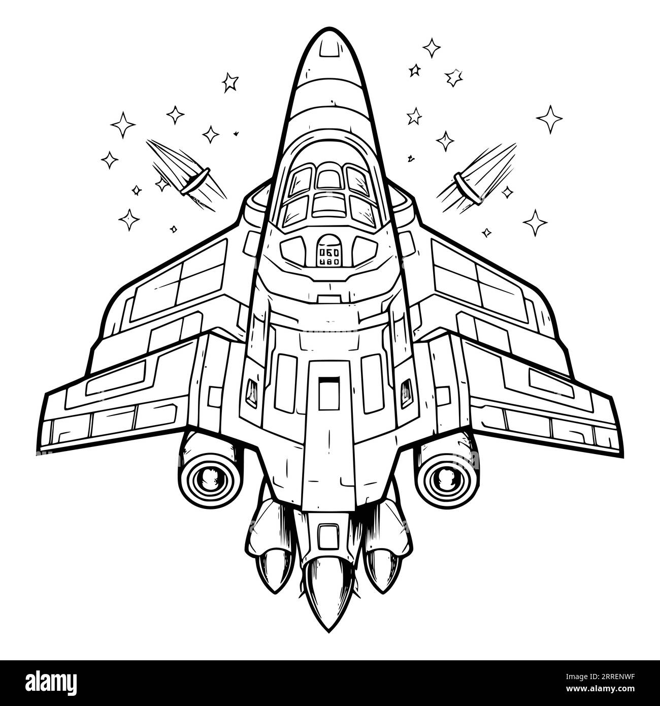 Space Ship Coloring Pages