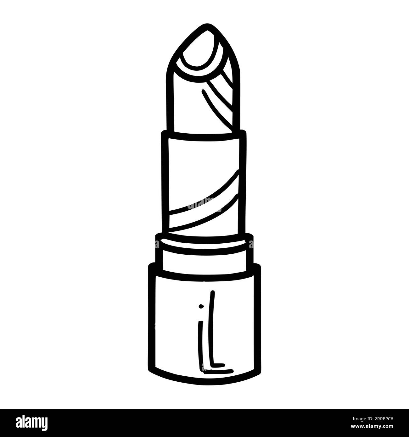 Lipstick Coloring Pages For Kids Stock Vector