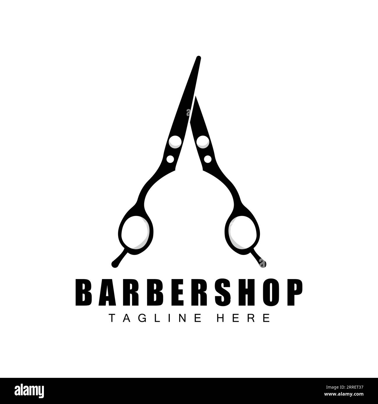 Scissors Logo Design, Shaver Vector, Scissors