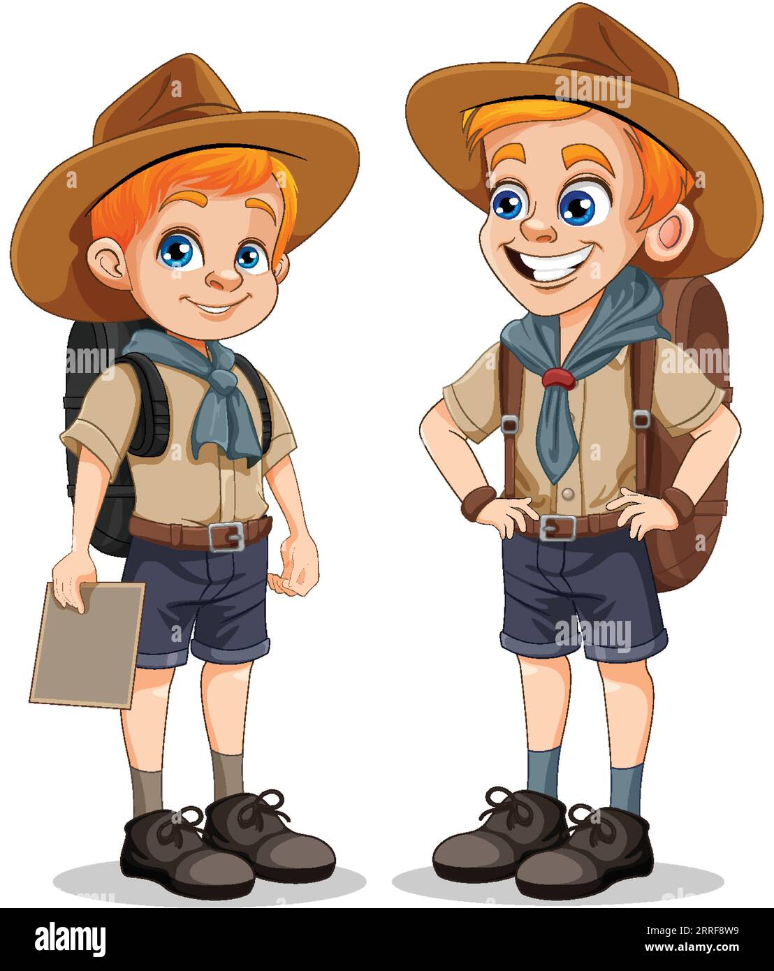 Scout Boy Cartoon Character illustration Stock Vector Image & Art - Alamy