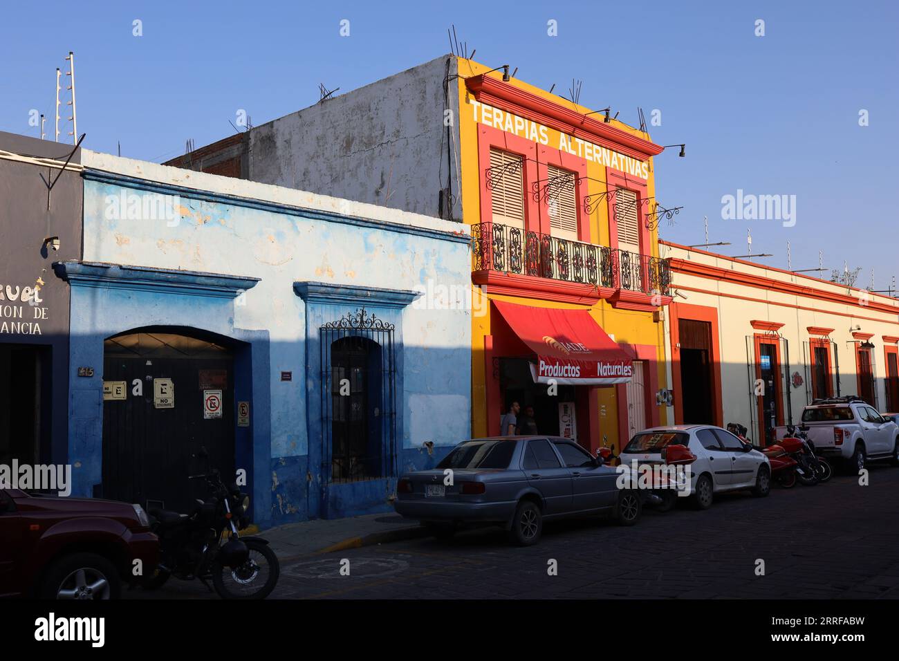 Sunset on Houses in Oaxaca de Juárez, México Stock Photo Alamy