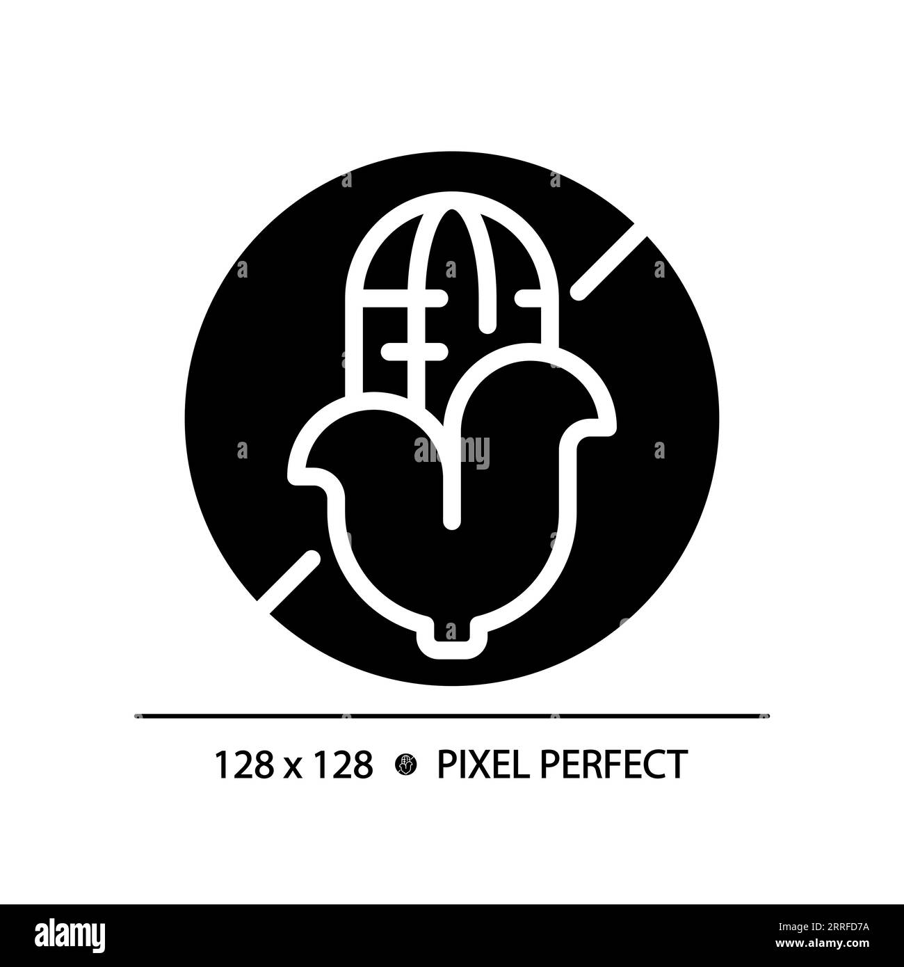 2D simple glyph style corn free icon Stock Vector Image & Art - Alamy