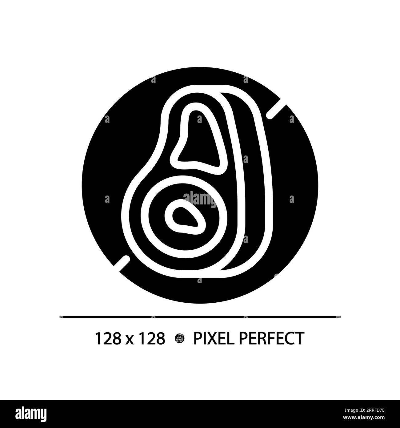 2D simple glyph style meat free icon Stock Vector Image & Art Alamy