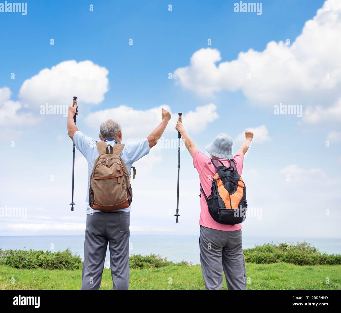 Back view celebrating senior hi-res stock photography and images - Alamy