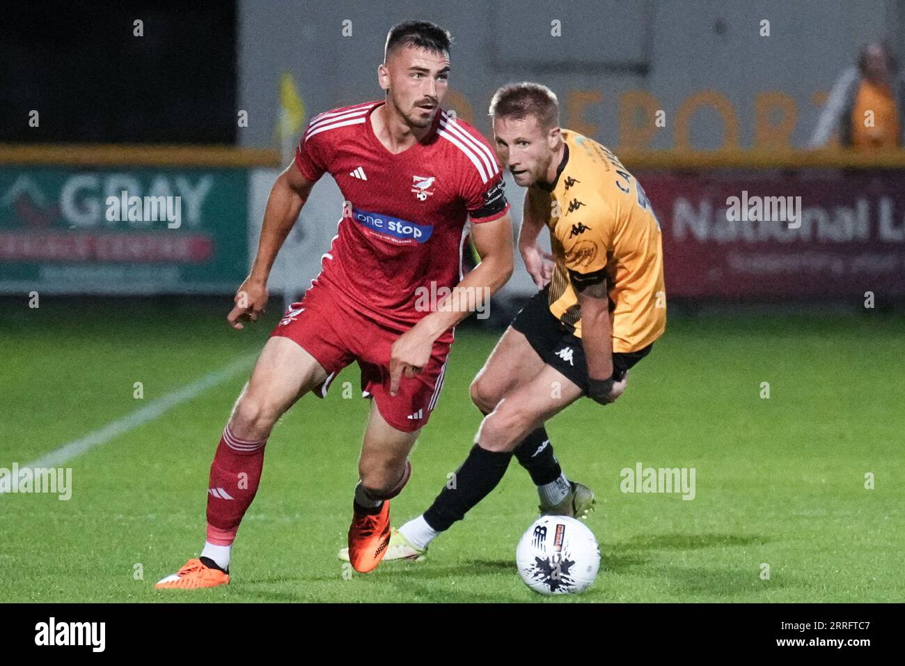 Southport v Scarborough 5th September 2023 Big Help Stadium .Southport. Vanarama National League North.   Southport 3 Scarborough 1 Stock Photo