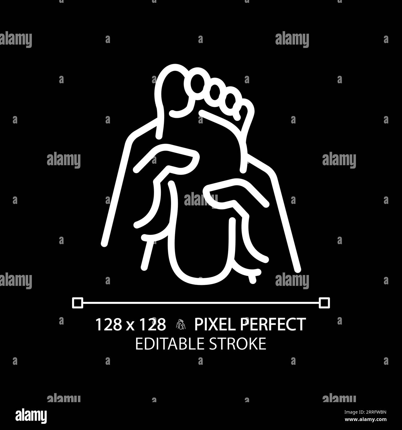 Foot massage Black and White Stock Photos & Images Alamy