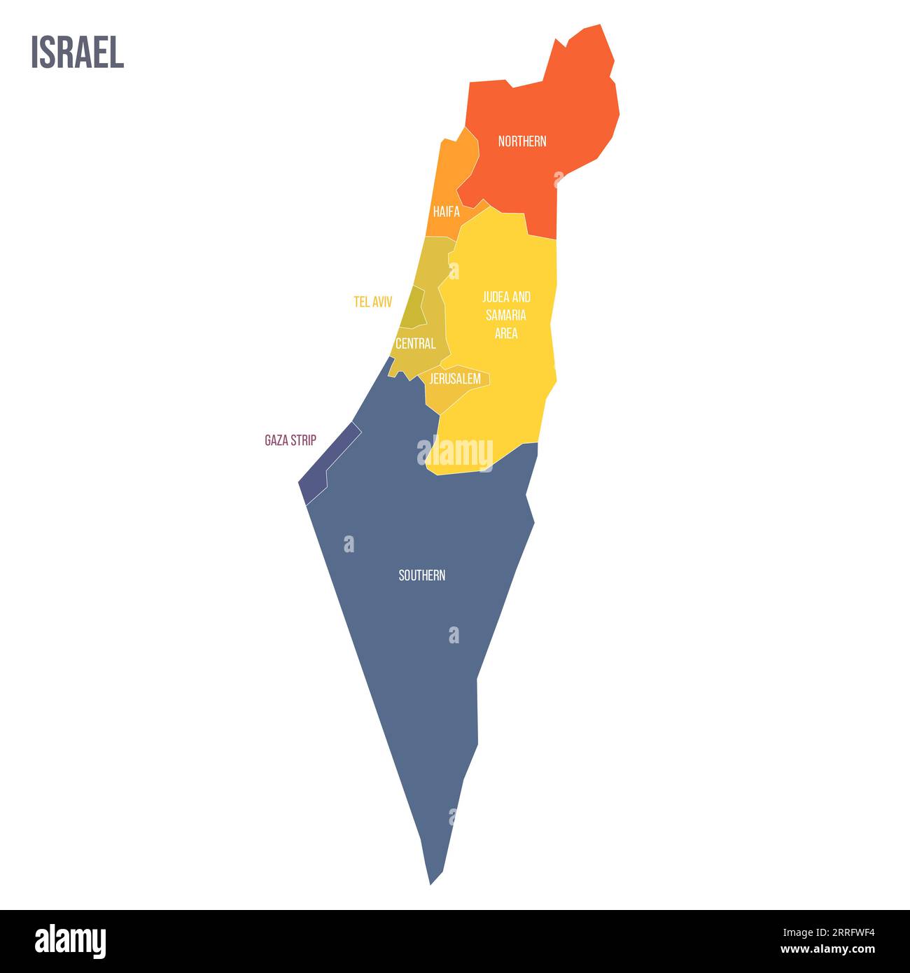 Gaza strip map Cut Out Stock Images & Pictures - Alamy