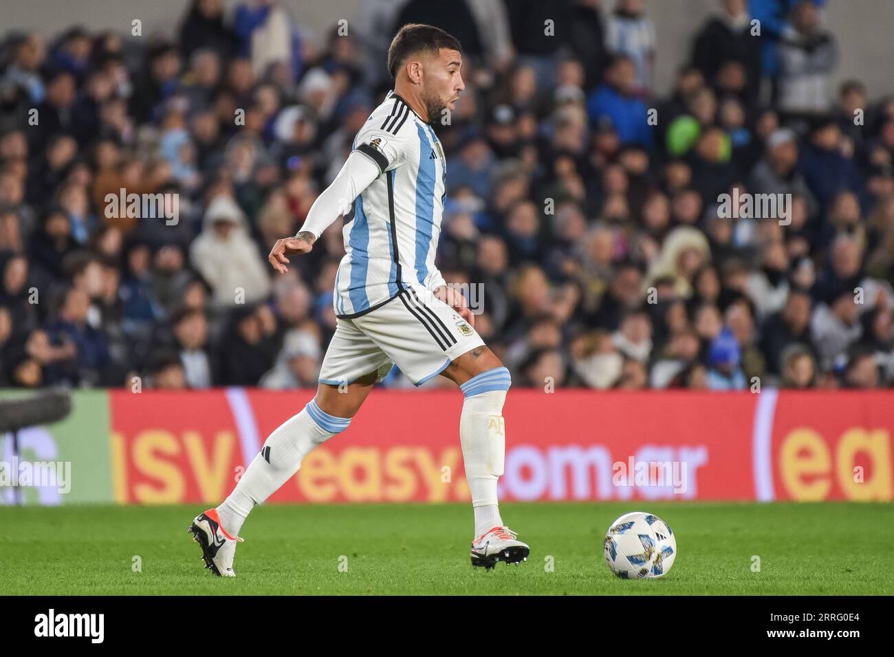 Buenos Aires, Argentina. 07th Sep, 2023. Nicolas Otamendi of Argentina national team during the FIFA 2024 World Cup qualifying round match between Argentina and Ecuador played at Monumental Stadium on September 7 in Buenos Aires. (Photo by Santiago Joel Abdala/PRESSINPHOTO) Credit: PRESSINPHOTO SPORTS AGENCY/Alamy Live News Stock Photo