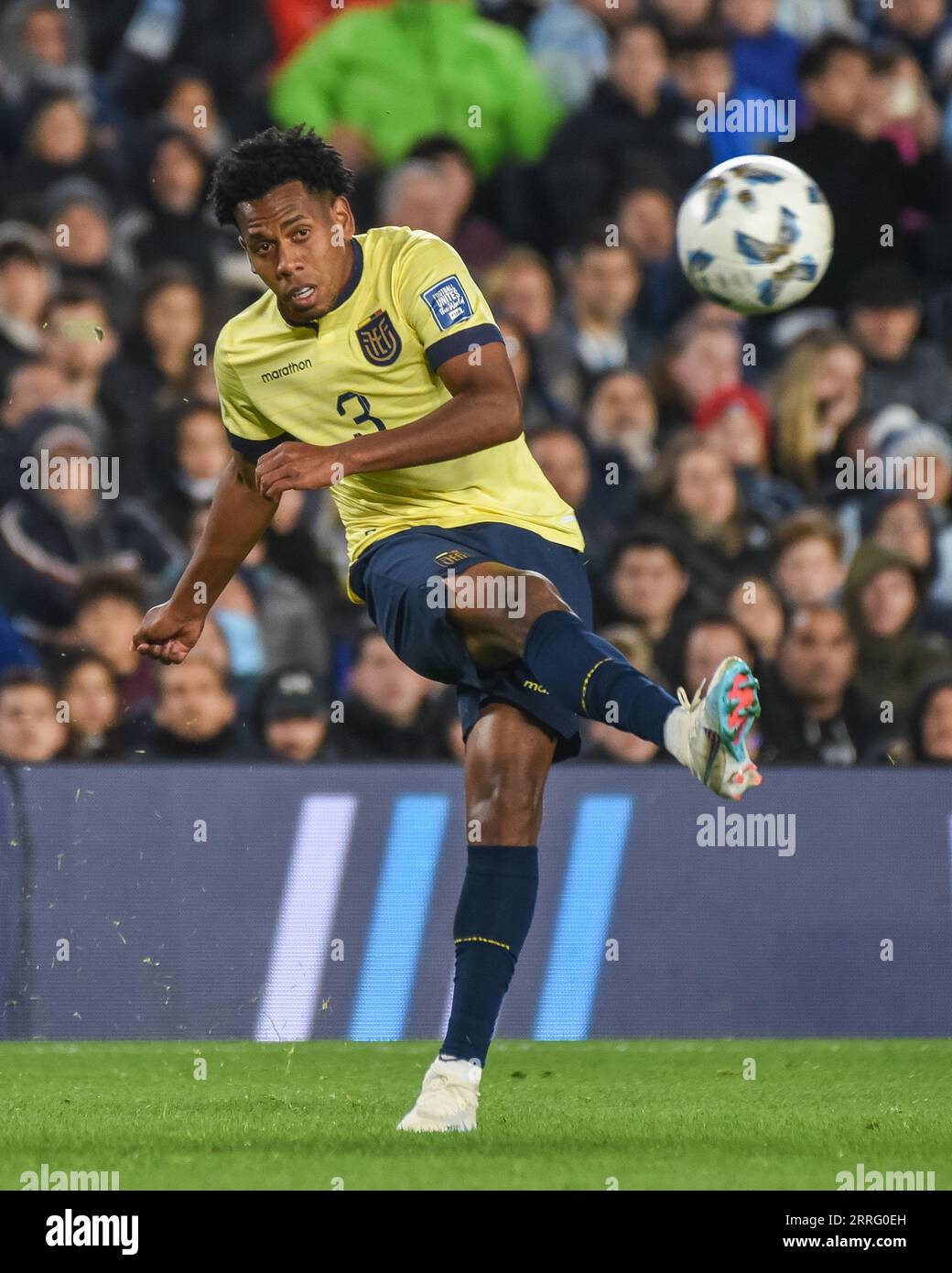 Buenos Aires, Argentina. 07th Sep, 2023. Jose Andres Hurtado of Ecuador national team during the FIFA 2024 World Cup qualifying round match between Argentina and Ecuador played at Monumental Stadium on September 7 in Buenos Aires. (Photo by Santiago Joel Abdala/PRESSINPHOTO) Credit: PRESSINPHOTO SPORTS AGENCY/Alamy Live News Stock Photo