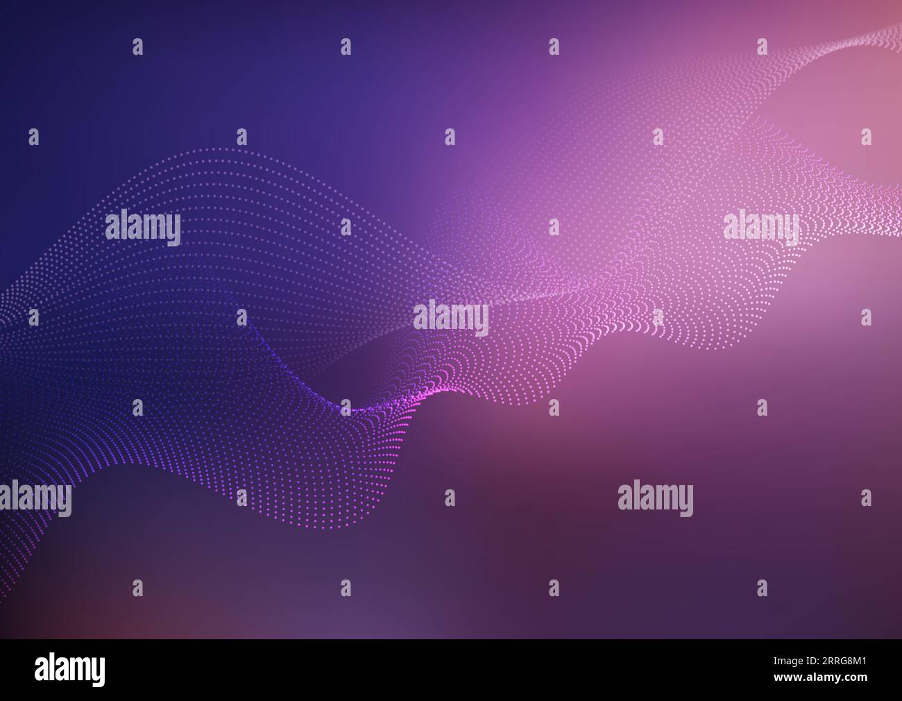 futuristic background with flowing particle waves design Stock Vector ...