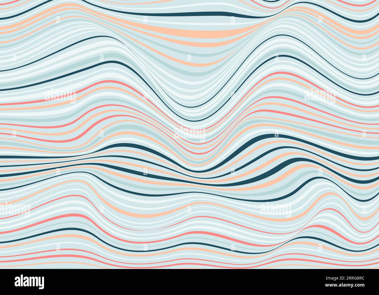 Abstract wavy line pattern background design stock vector image art
