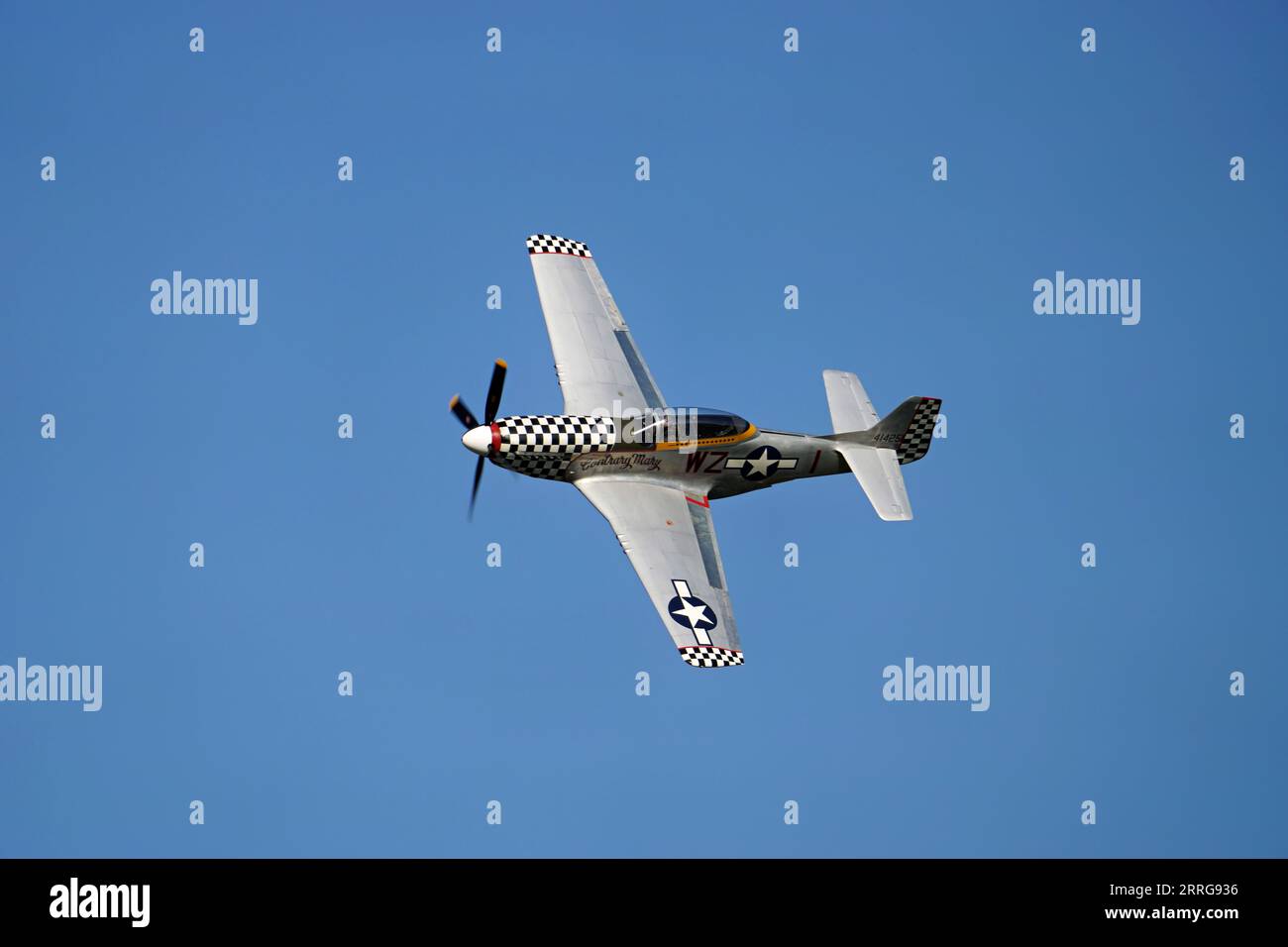 North America P51 Mustang Contrary Mary displays at the Cosby Victory