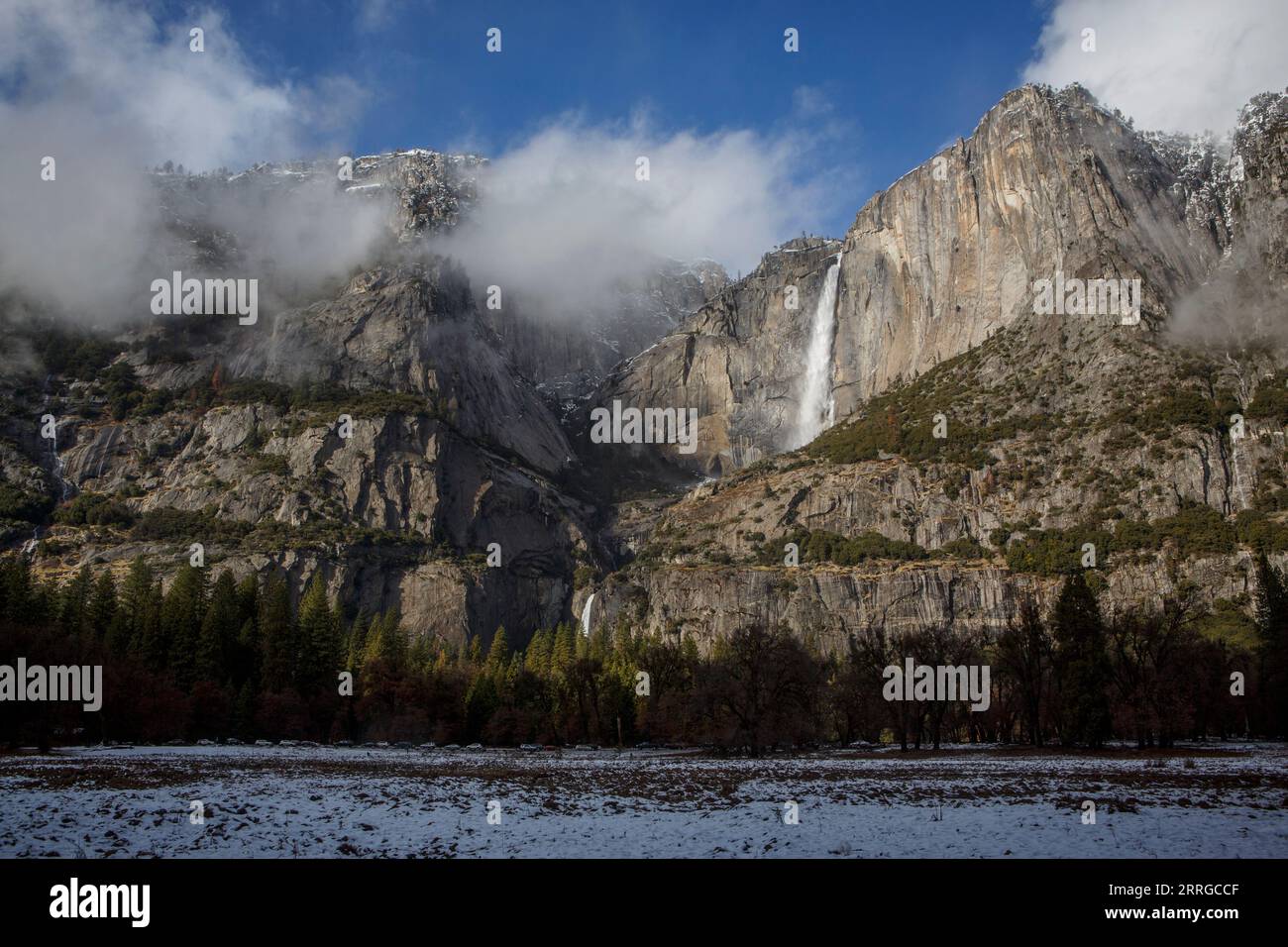 Yosemite valley waterfall seen hi-res stock photography and images - Alamy