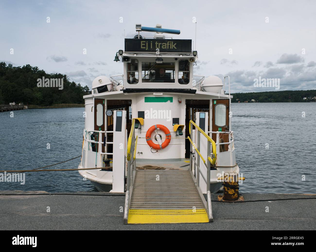 passenger transport ferry in Stockholm, Sweden Stock Photo