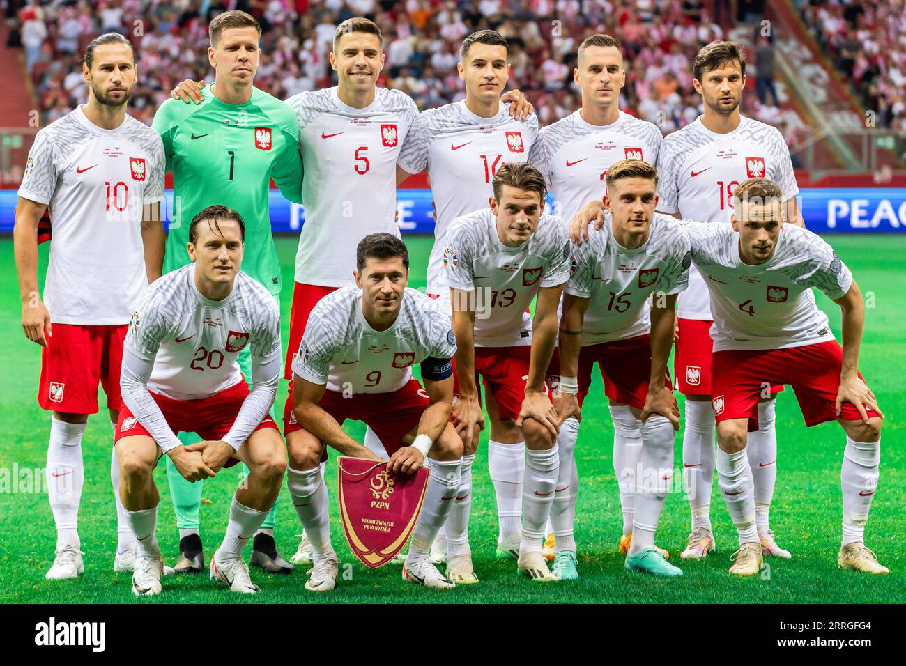 Warsaw, Poland. 07th Sep, 2023. Team of Poland pose for a group photo ...