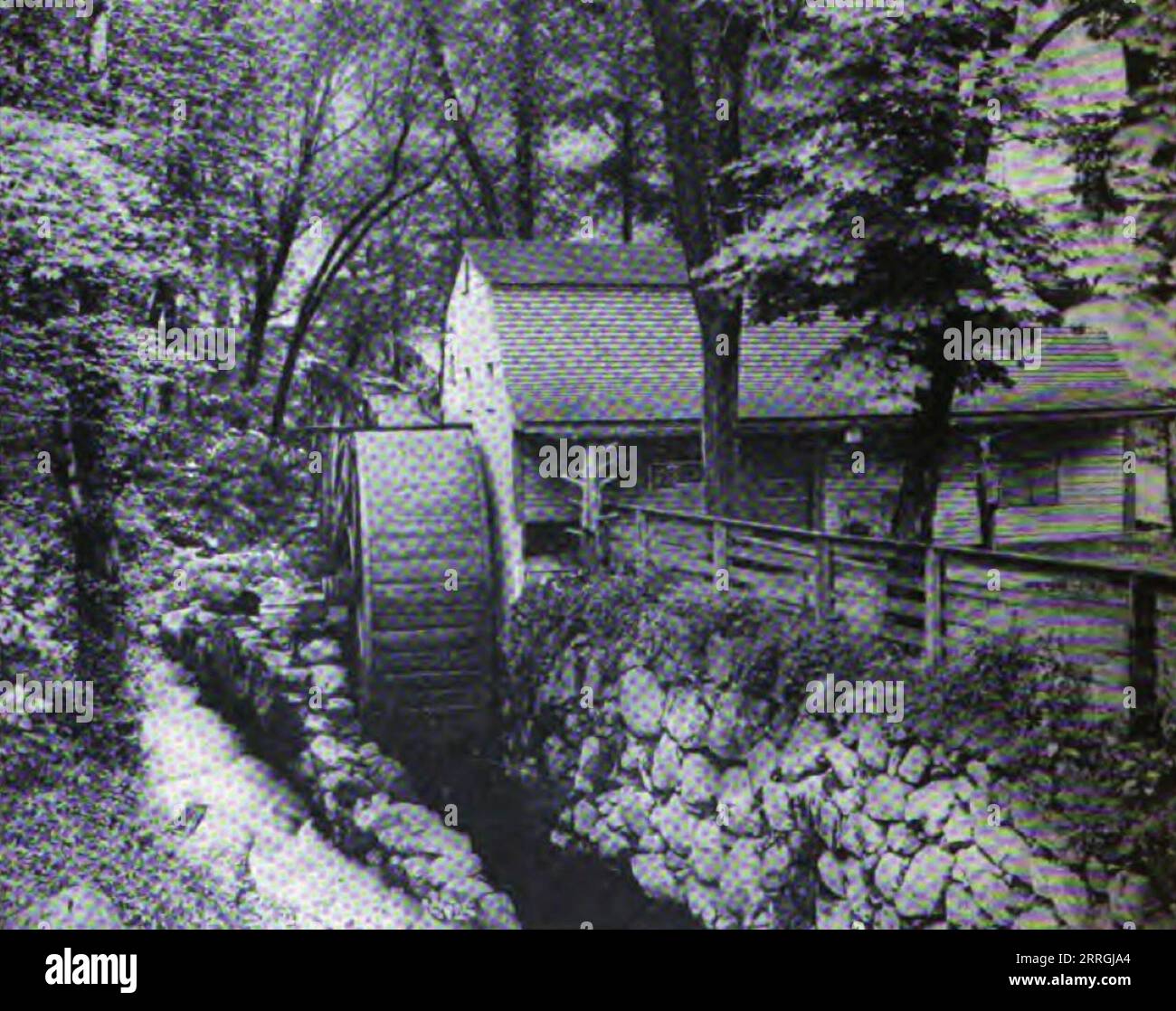 Grist mill (Winthrop Mill) built by Winthrop in New London in 1650 as ...