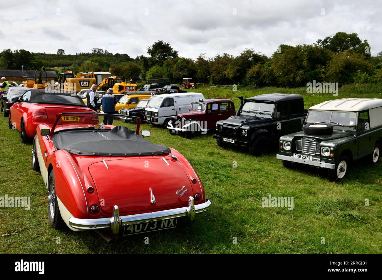 Cotswolds, UK. 13th Aug, 2023.  leaving  Hook Norton Brewery Classic Car Meeting Oxfordshire England uk. Stock Photo