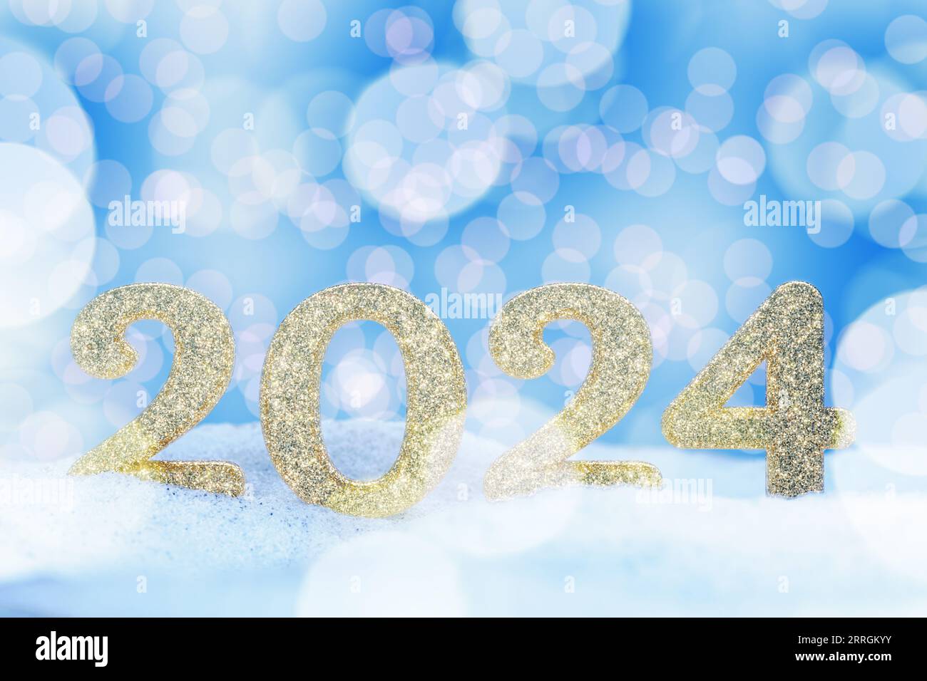 Happy New Year 2024 with Shiny 3D Golden Numbers Isolated Transparent Png.  Holiday Gold Celebration Design Stock Photo - Illustration of winter,  party: 281193468