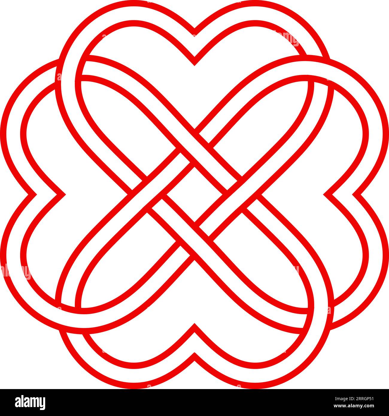 Intertwined hearts hi-res stock photography and images - Alamy