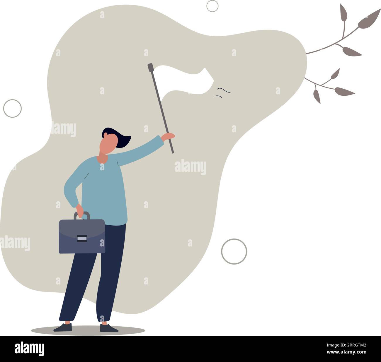 Give up or surrender on business battle, time to quit or stop failed ...